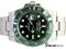 Rolek Submariner Geen Steel Man Size