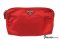Prada Tessuto Vela Mini Accessories Bag in Red Rosso - Authentic Cosmatic Bag กระเป๋าใส่เครื่องประดับ เครื่องสำอางค์ ไซส์ เล็ก ผ้าร่มสีแดง ใช้ง่าย