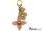 Louis Vuitton Key Chain Bag Pink GHW