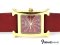 Hermes H Hour White Dial Red Leather Ladies Watch