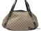 Gucci Shoulder Bag Brown กระเป๋าผ้า สะพายไหล่ สายเมทาลิคเงินสวยสะดุดตา  มือสอง สภาพดีค่ะ
