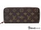 Louis Vuitton Wallet Portefeuille Clemence Monogram Ebene Canvas  - Authentic Bag กระเป๋าตังค์ หลุยส์ วิตตอง ใยยาว ซิปปี้ เครม๊องค์ ลายโมโนแกรม หัวซิปหนัง รุ่นนี้ทำพิเศษ ใบเล็กกว่ารุ่นอื่นๆ ของแท้ สภาพดีค่ะ