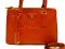 Prada Safino Size 25 Orange Vernis