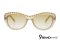 CHANEL PARIS encapsulated fresh water pearl sunglasses  - Used Authentic แว่นตาชาแนล เลนส์+กรอบสีชา ประดับมุกด้านบนขอบ เก๋ไม่เหมือนใครค่าทรงนี้  ของแท้ มือสองสภาพดีค่ะ