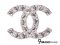 Chanel Brooch Crystal SHE 3cm 