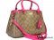Coach Mini Margot Canvas Pink Ruby 34605  - Authentic Bag กระเป๋า โคช ทรงถัง หนังแคนวาส โลโก้ ขอบหนังสีชมพู ไซส์มินิ หายาก เลิกผลิตแล้วค่า สวยสุดๆ