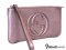 Gucci  Light Pink Metallic Wristlet -Authentic Bag กระเป๋า กุซซี่ ใบเล็ก มีสายคล้องมือ ด้านในใส่การ์ดได้ สีชมพูเมทาลิค สวยมากๆค่าใบนี้ แถมใช้สะดวกมากๆค่ะ