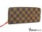New Louis Vuitton Wallet Clemence Damier Ebene  - Authentic Bag กระเป๋าตังค์ หลุยส์ วิตตอง เครเมน ลายดามิเย่ ใบยาว รุ่นซิปรอบ หัวซิปรุ่นนี้เป็นหนัง สีแดง ด้านในสีเดียวกับหัวซิปสวย ช่องด้านในหลายช่องใช้งานสะดวกคะ ของใหม่สั่งได้ตลอดค่า
