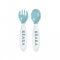 2nd age training fork and spoon (storage case included) - BLUE