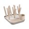 ที่ตากขวดนมพร้อมถาดรองน้ำ Forest Drying Rack - Clay