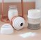 Formula and Snacks Container 4 compartments - Terracotta / White