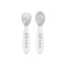 2nd age training fork and spoon (storage case included) - GREY
