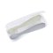 Set of 2 1st Age Silicone Spoons with Storage Case - Pebble / Green
