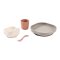 ชุดเซ็ทรับประทานอาหารซิลิโคน 4 ชิ้น BEABA Silicone Suction Meal Set (4 pcs) - Terracotta