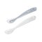 Set of 2 1st Age Silicone Spoons with Storage Case - Pebble/Cloud