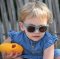 แว่นกันแดดเด็ก Sunglasses (2-4 y) Square Smokey Green
