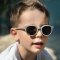 แว่นกันแดดเด็ก Sunglasses (4-6 y) Square Velvet Grey