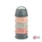 Formula and Snacks Container 4 compartments - Pink / Grey