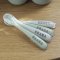 Set of 4 Ergonomic 1st Stage Silicone Spoons - Light Grey / Frosty Green