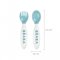 2nd age training fork and spoon (storage case included) - BLUE