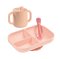 ชุดเซ็ทรับประทานอาหารซิลิโคน 3 ชิ้น Silicone Learning Set - Pink