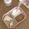 Silicone Suction Divided Plate with Spoon - Cotton Candy