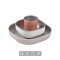 ชุดเซ็ทรับประทานอาหารสแตนเลสพร้อมปลอกซิลิโคน 3 ชิ้น BEABA Stainless Steel Microwaveable  Meal Set - Terracotta