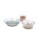 ชุดจาน ชาม แก้วน้ำ ทำจากแก้วนิรภัย Duralex Glass Meal Set With Soft Protective Suction Pad - Natural