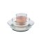 ชุดจาน ชาม แก้วน้ำ ทำจากแก้วนิรภัย Duralex Glass Meal Set With Soft Protective Suction Pad - Natural