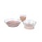 ชุดจาน ชาม แก้วน้ำ ทำจากแก้วนิรภัย Duralex Glass Meal Set With Soft Protective Suction Pad - Cotton Candy
