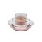 ชุดจาน ชาม แก้วน้ำ ทำจากแก้วนิรภัย Duralex Glass Meal Set With Soft Protective Suction Pad - Cotton Candy