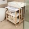 โต๊ะเปลี่ยนผ้าอ้อมพร้อมอ่างอาบน้ำ Changing Table with Bath Tub - Natural White