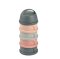 Formula and Snacks Container 4 compartments - Pink / Grey
