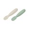 ช้อนหัดทานอาหาร Set of 2 Silicone Pre Spoons - Sage Green/Velvet Grey