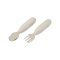 ช้อนส้อมหัดทานอาหาร Set of 2 Stainless Steel Pre Cutlery - Velvet Grey