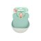 Set of 2 Silicone Bibs - Frosty Green / Light Grey