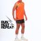 TL BOLT SINGLET (BRIGHT ORANGE)