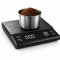 เครื่องชั่งกาแฟ Digital Coffee Scale 3kg/0.1g ตาชั่งดิจิตอล หน้าจอ LED ปุ่มสัมผัส พร้อมแผ่นซิลิโคน กันลื่น ใส่ถ่าน AAA