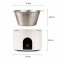 ETZEL เครื่องชั่งเมล็ดกาแฟดิจิตอล พร้อมถ้วยสแตนเลส Coffee Scale with Cup ความละเอียด 0.1g ชั่งกาแฟ ตาชั่งดิจิตอล