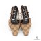 GUCCI GG SLINGBACK 34 BROWN GG CANVAS