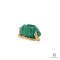 BOTTEGA POUCH CLUTCH GREEN CALF GHW