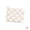 CELINE COIN AND CARD POUCH SHORT WHITE TAN CANVAS SHW