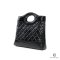 CHANEL 31 SHOPPING BAG BLACK CALF GHW