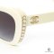 CHANEL CAT EYE SUNGLASSES WHITE SHW