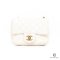 CHANEL CLASSIC ADJ BALL 7_ WHITE CALF GHW