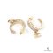 CHANEL EARRING CC LOGO DIMOND GHW