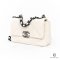 CHANEL FLAP 19 26 WHITE CALF BHW