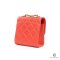 CHANEL TRENDY WITH CHAIN MINI RED LAMB GHW