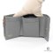 CHANEL TRIFOLD WALLET 19 SHORT GREY LAMB GHW