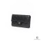 CHANEL TRIFOLD WALLET MEDIUM BLACK CAVIAR GHW